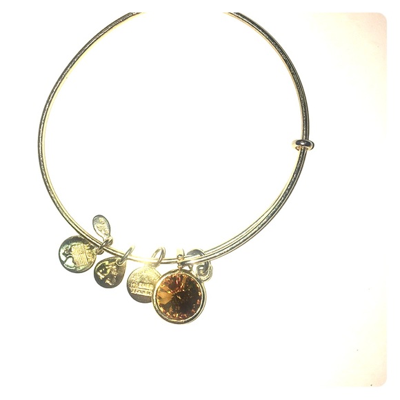 Alex and Ani birthstone authentic topaz bracelet - Picture 2 of 3